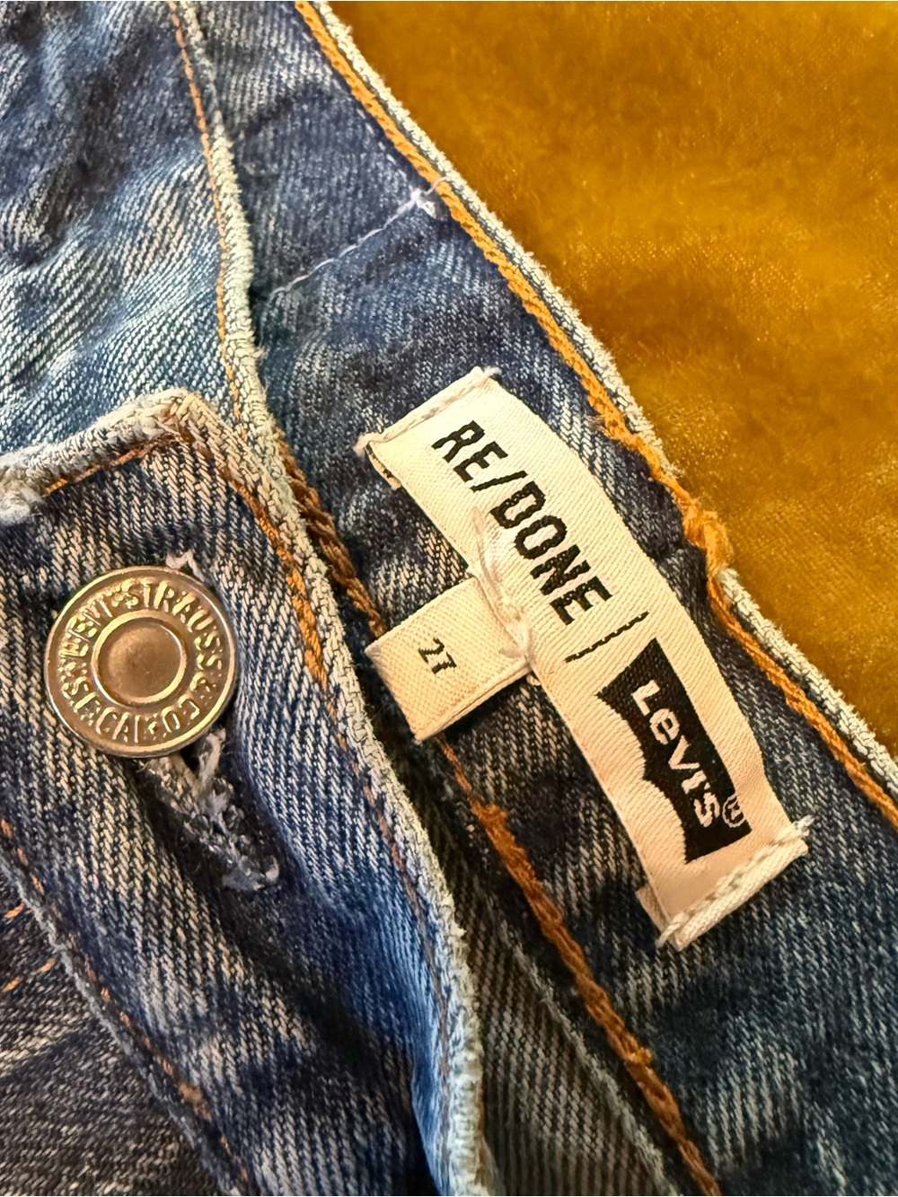 Re/Done x Levi's Amina Patchwork High Rise. Jeans, size 27 - Picture 7 of 8